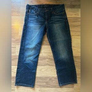 Lucky Brand Women’s Sweet Crop Jeans Size 6 Mid Rise Blue Medium Wash Capri